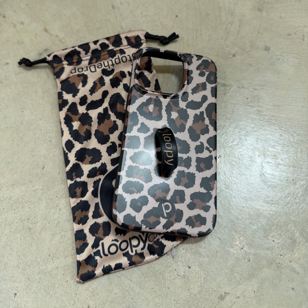 iPhone 16 Pro Loopy Case Leopard iPhone 16 Pro Right Phone Case (with Bag)
